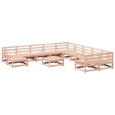 vidaXL Set canapele grădină, 12 piese, lemn masiv brad douglas 3299653