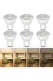 Lampă LED caldă albă dimabilă, 5W 500 lumeni 3000K, 6 bucăți