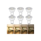 Lampă LED caldă albă dimabilă, 5W 500 lumeni 3000K, 6 bucăți