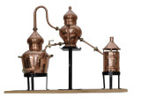 Cazan Premium pentru Cognac, Alambic Charental 10 Litri, Distilare Continua