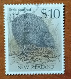NOUA -ZEELANDA- 1989--"PASAREA -KIWI-"Set =1v. mare de 10$."-CAT.1027Yv=15e-stampilat---Vezi-Scan