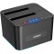 Statie de andocare Hard disk dubla, FIDECO, USB 3.0, Rack compatibil SATA HDD/SSD 2.5&quot;/3.5&quot;, Docking Station 3 In 1 cu functia clonare offline, compar