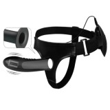 Strap-On Dildo cu Vibratii si Telecomanda Pretty Love, 18.5cm, Silicon, Ajustabil Unisex