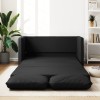 Gossi canapea extensibila 2 in 1, negru, 112x174x55cm piele ecologica