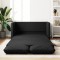 Gossi canapea extensibila 2 in 1, negru, 112x174x55cm piele ecologica