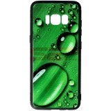 Husa Samsung Galaxy S8, TPU + Sticla, Model Raindrop