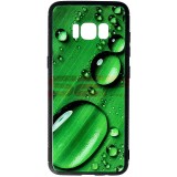 Toc TPU &amp; Glass Samsung Galaxy S8 Raindrop