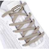 Sireturi elastice SMART pentru incaltaminte cu clema metalica, culoare gri