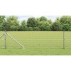 Gard Euro cu 7 ancore &icirc;n v&acirc;rf 0.4x10 m Oțel galvanizat