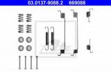 Set accesorii, sabot de frana PEUGEOT 206 Hatchback (2A/C) (1998 - 2016) ATE 03.0137-9088.2