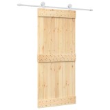 Cumpara ieftin Usa glisanta cu set feronerie, 90x210 cm, lemn masiv de pin
