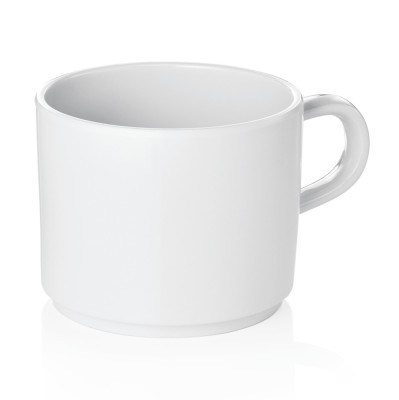 Cana melamina alba cu toarta 200 ml foto