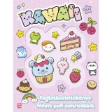 Kawaii - Foglalkoztat&oacute;k&ouml;nyv f&eacute;nyes pufi matric&aacute;kkal