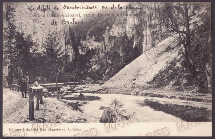 405 - Arges, Defileul DAMBOVICIOAREI, Romania - old postcard - unused