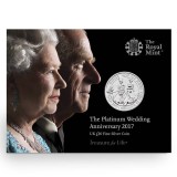 Royal Mint - The Platinum Wedding Anniversary 2017 - UK &pound;20 .999 Argint