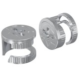 vidaXL Șuruburi cu &icirc;ncuietoare tip cam 2 pcs Argintiu 15 x 11,5 mm 864358