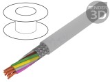 Cablu ecranat LiYCY 10x0,5mm2 cu tresă de cupru cositorit