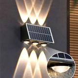 Lampa Solara Decorativa 6 LED, Lumina Calda, IP65, Incarcare Solara, Gradina, Exterior