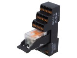 Releu 4PDT pentru şină DIN 24VDC