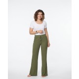 Pantaloni Pijama Dama Evazati, Culoare Kaki , Confort Premium si Stil Relaxat