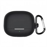 Husa Techsuit Silicone pentru Xiaomi Buds 5 Pro, Neagra