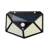 Cumpara ieftin Lampa solara de perete IdeallStore&reg;, Bright Night, 100 LEDuri, senzor de miscare, plastic, negru