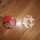 Set 2 x Cutiuta Poudre de couleur Rachel au parfum COTY + SALOME Paris (anii 1930) cutie pudra interbelica reclama pudriera art deco cosmetica vintage