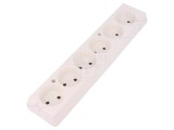 Conector Alimentare AC Mamă Splitter 2P Albă IP20 250V 16A