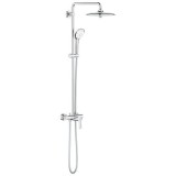 Sistem de dus fix si mobil, cu baterie monocomanda, crom, Grohe Euphoria System 260