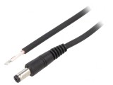 Cablu Alimentare DC 5,5/1,7 mm Negru 0,5m