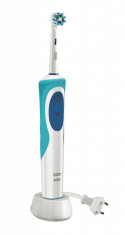 Periuta de dinti electrica Oral-B Vitality Cross Action, reincarcabila, 1 program, 1 cap, Alb/Albastru foto