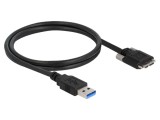 Cablu USB A la Micro USB B Aurit 1m Negru DELOCK 87799 24AWG 28AWG