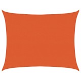 Cumpara ieftin Panza parasolar, portocaliu dreptunghiular 6x8 m HDPE 160 g/m&sup2;