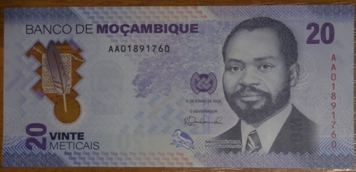 20 meticais 2024, Mozambic, polimer, UNC