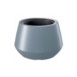 Ghiveci Decorativ Argintiu Heos, 43.6x30 cm, Rotund, Gradina/Interior, Prosperplast, Plastic