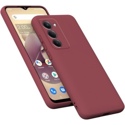 Husa Soft Touch, slim, ALC Mobile, anti soc, compatibila cu Xioami Redmi 15, Visiniu Tpu foto