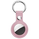 Husa pentru airtag secure leather holder, pink, Techsuit