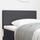 Tăblie de pat cu LED, model simplu, gri &icirc;nchis, 100 cm, raiat