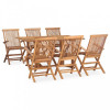Set mobilier de exterior pliabil, 7 piese, lemn masiv de tec GartenMobel Dekor, vidaXL