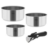 Set 3 oale Teesa Cook Expert, maner detasabil, inox, 18/8, fund multistrat