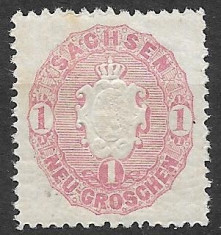 Sachsen 1863, MNH foto