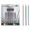 Set Creioane Colorate Little President, Model Metallic, 24 Bucăți, Culori Multicolore, Varf Subtire