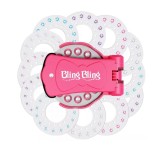 Set Bling Bling, 180 diamante, aplica strasuri par, haine, incaltaminte, Multicolor, Oem