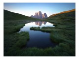 Tablou Canvas, "Reflecții ale crestelor &icirc;n apă lină", Renastere, Reflexie, Liniste, Grandeur, Splendoare, Natura, Verdeata, Uimire, Serenitate, Mareti