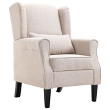 Fotoliu, bej, material textil