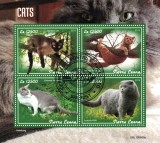 Timbre Sierra Leone 2019 - Tema Pisici, Colita - Colectie, Curiozitati filatelice, Fauna, Animale
