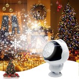 Proiector fulgi de nea, de camera, in forma de astronaut, LED, ninsoare, alb