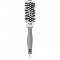 Olivia Garden Expert Shine Wavy Bristles White&Grey perie de par prÅ¯mÄr 35 mm 1 buc