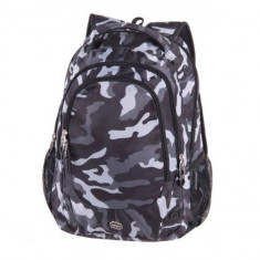 Rucsac pentru scoala cu 5 compartimente,model Blast Gray Army,46x32x25 cm