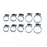 Set 10 coliere metalice Basic pentru fixare furtunuri si tevi